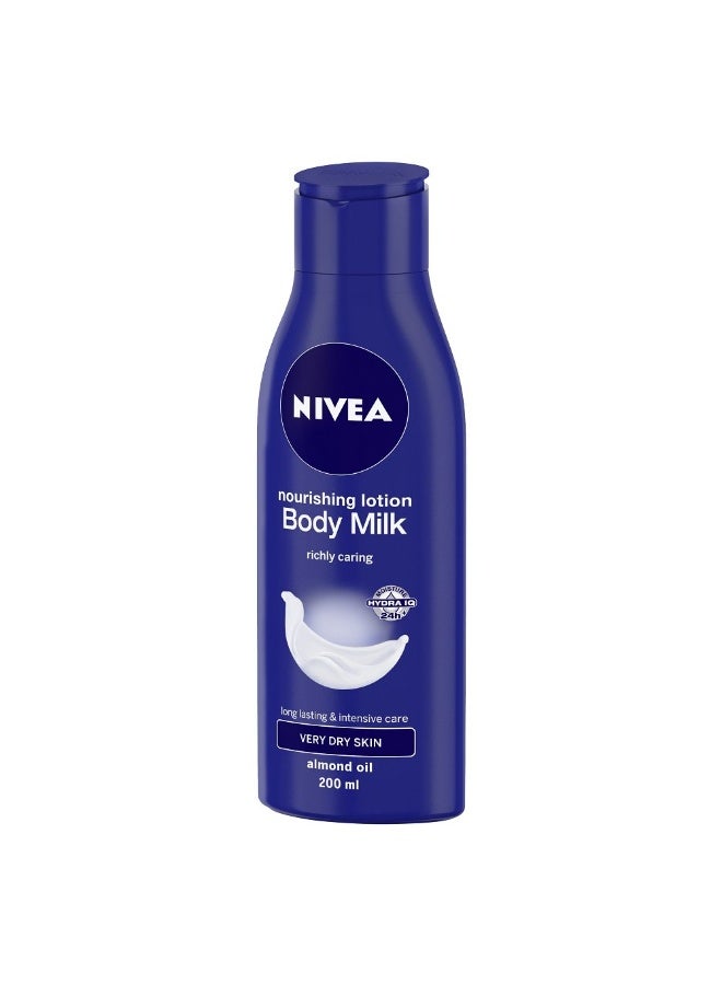 Nivea Nourishing Lotion Body Milk for 48H Moisturization, 200ml - Image 3